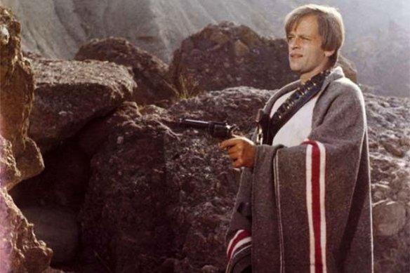 Klaus Kinski is a psycho with a gun in The Ruthless Four (1968)